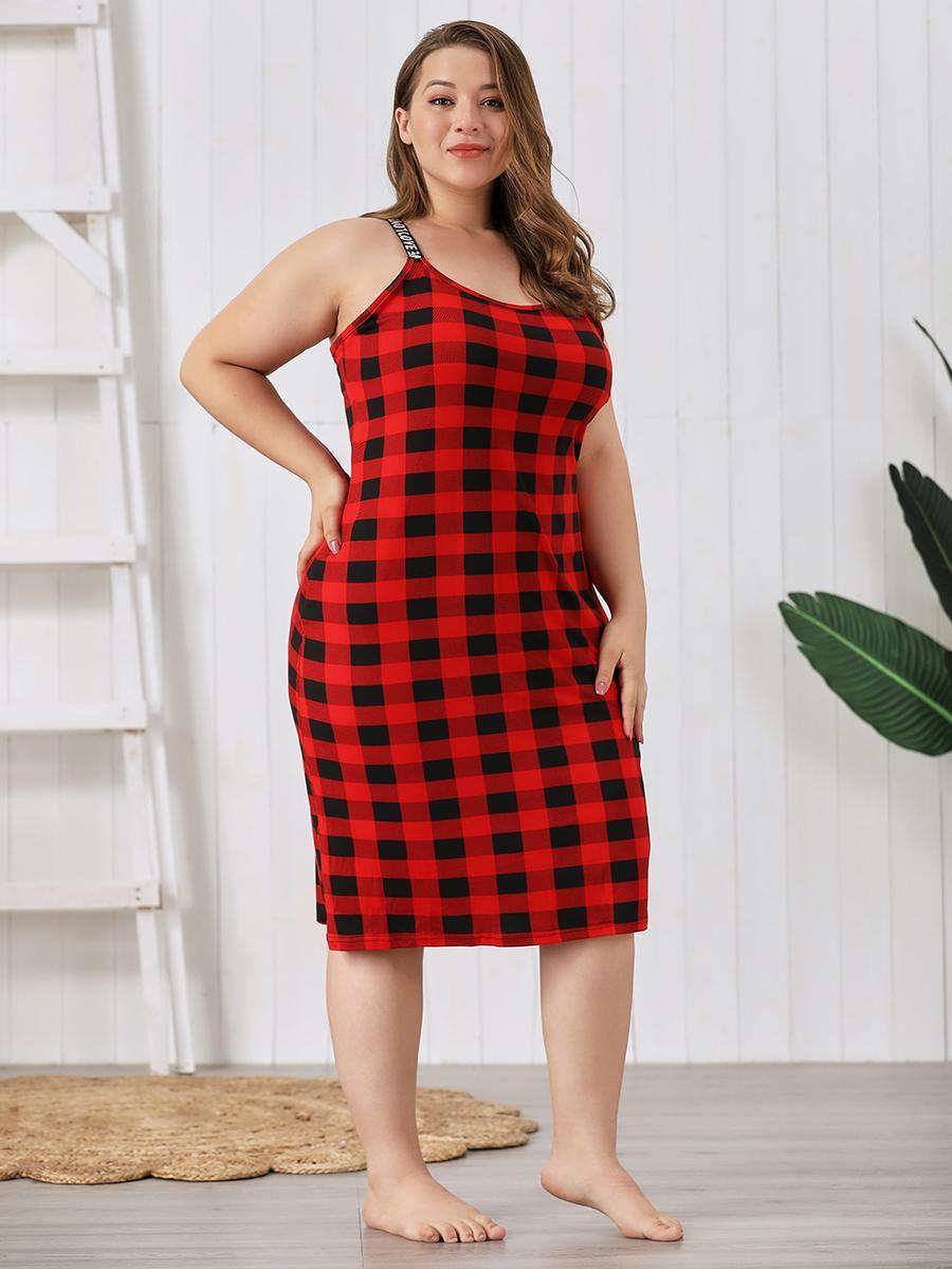 Night Dress Women's Spring And Summer Sling Plump Girls