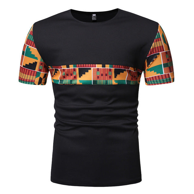 Men's patchwork T-shirt