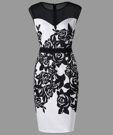 Women bodycon dress sleeveless
