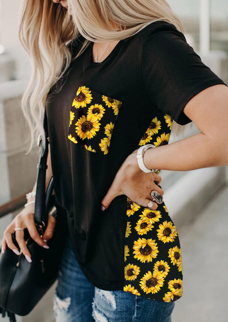 Leopard print short-sleeved T-shirt
