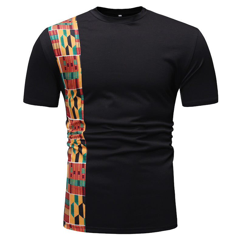 Men's patchwork T-shirt