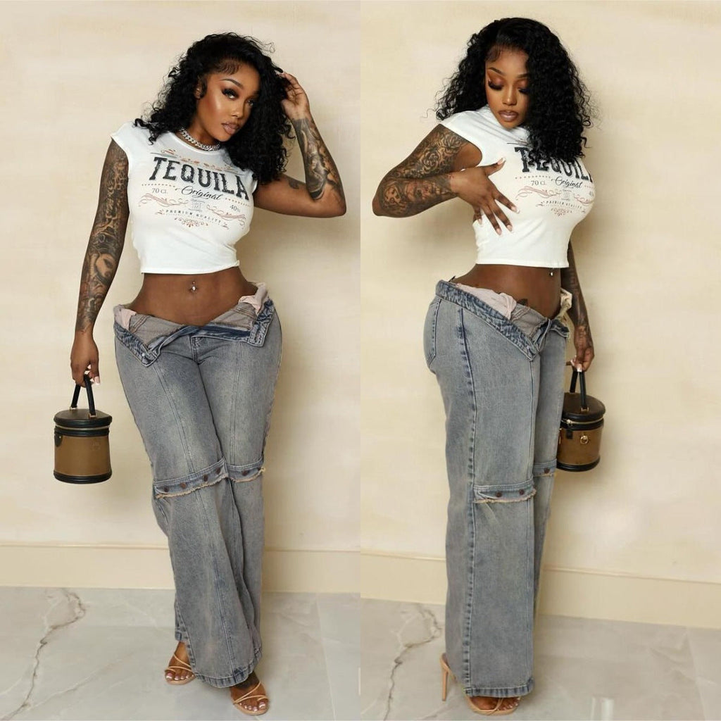 Y2k Baggy Wide Leg Jeans Women