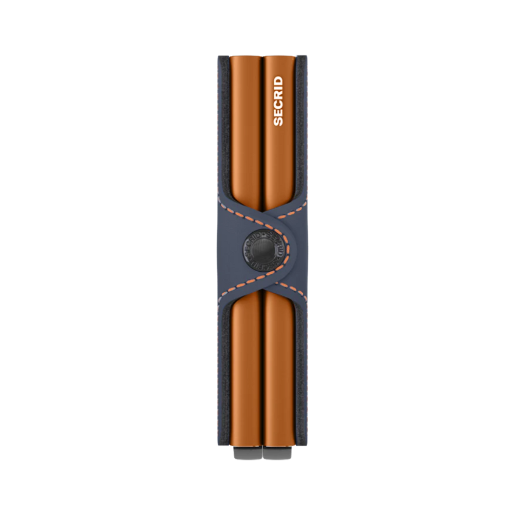 SECRID - Twinwallet Matte Night Blue & Orange