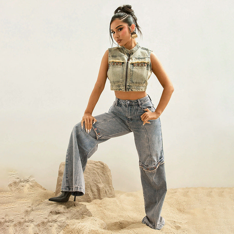 Y2k Baggy Wide Leg Jeans Women