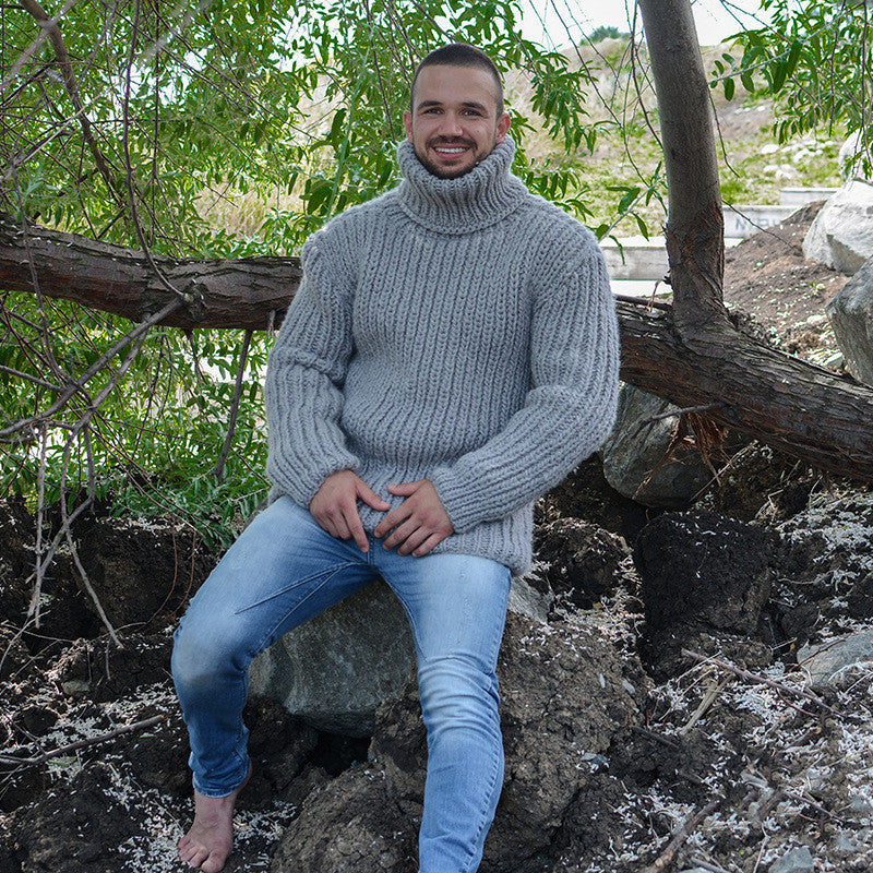 Autumn And Winter Loose-Fitting Men's Casual Turtleneck Sweater Fashion