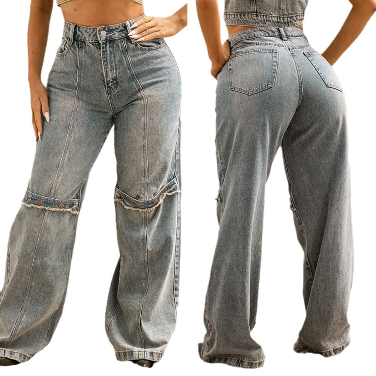 Y2k Baggy Wide Leg Jeans Women