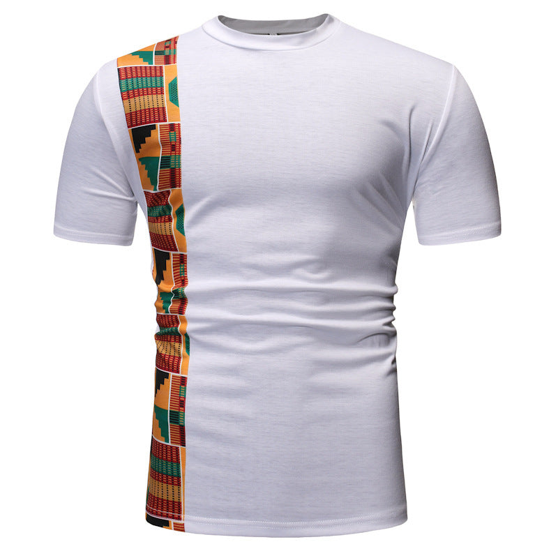 Men's patchwork T-shirt