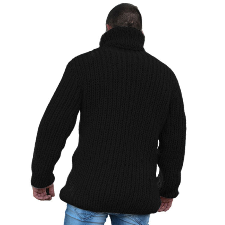 Autumn And Winter Loose-Fitting Men's Casual Turtleneck Sweater Fashion