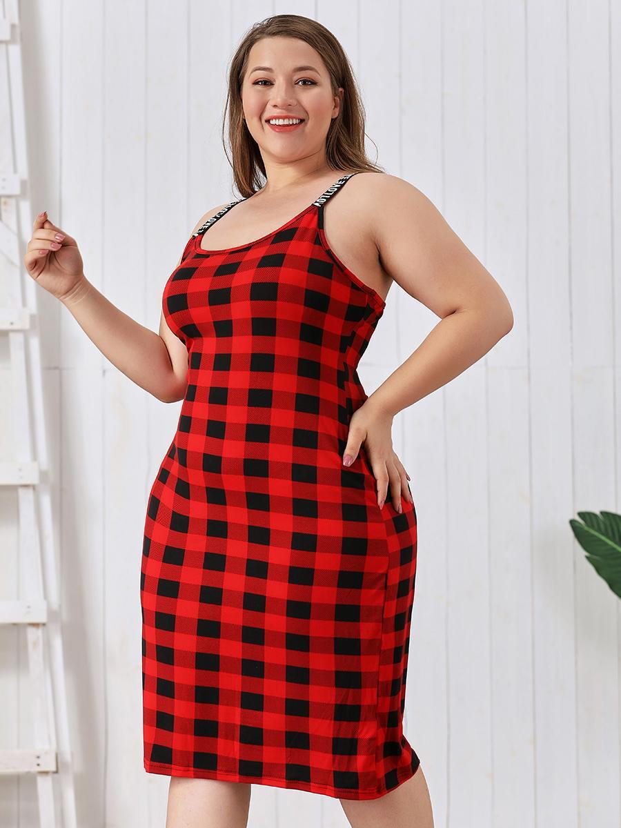 Night Dress Women's Spring And Summer Sling Plump Girls
