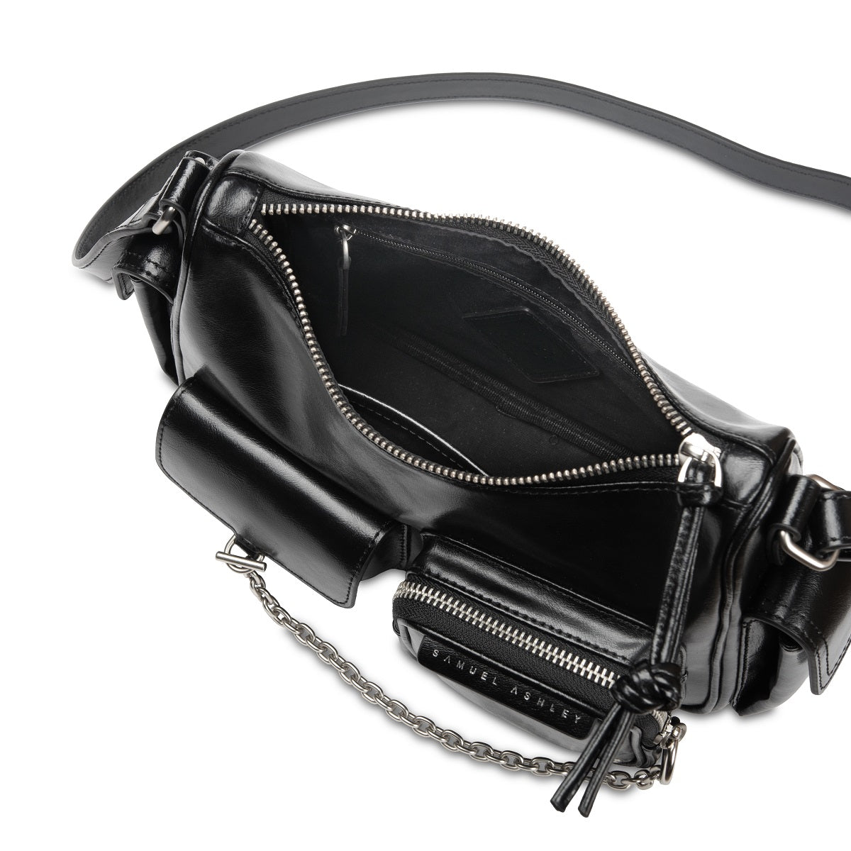 Avril Leather Crossbody Bag