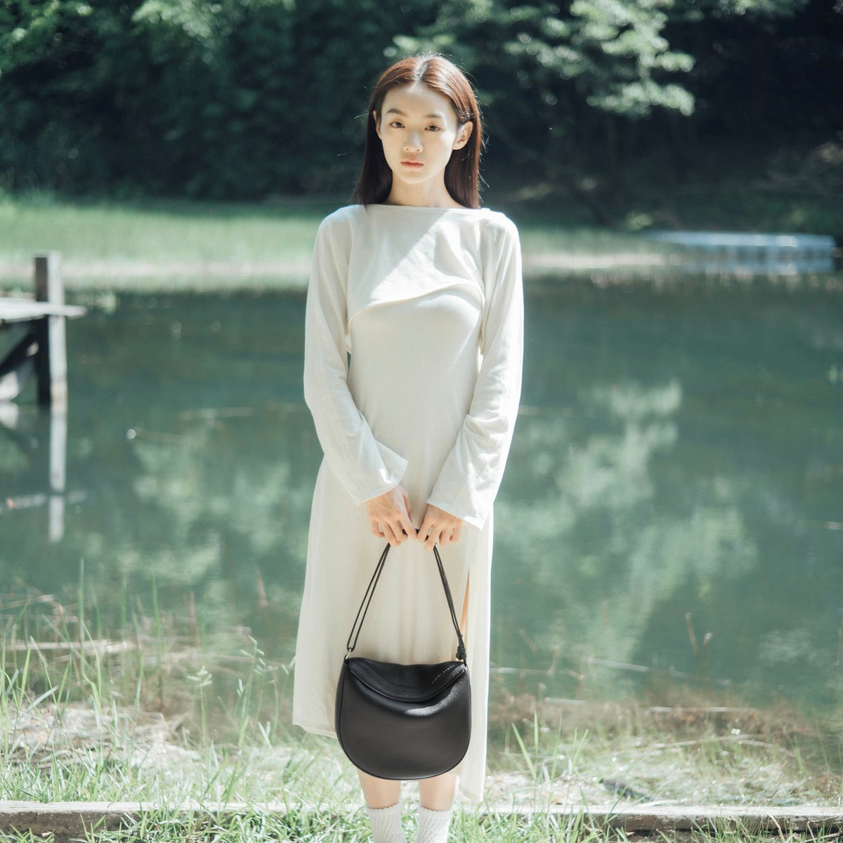 Cally Leather Crossbody Bag