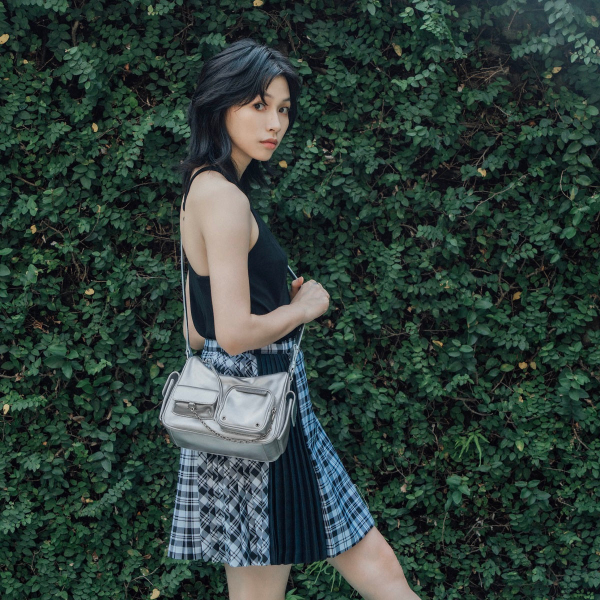 Avril Leather Crossbody Bag