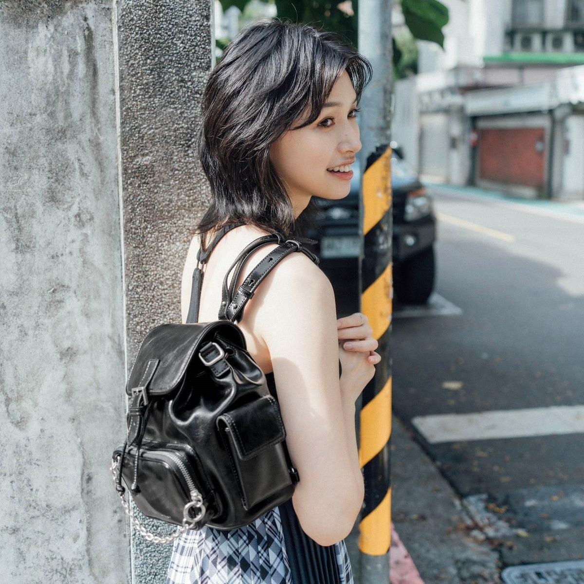 Haari Leather Backpack