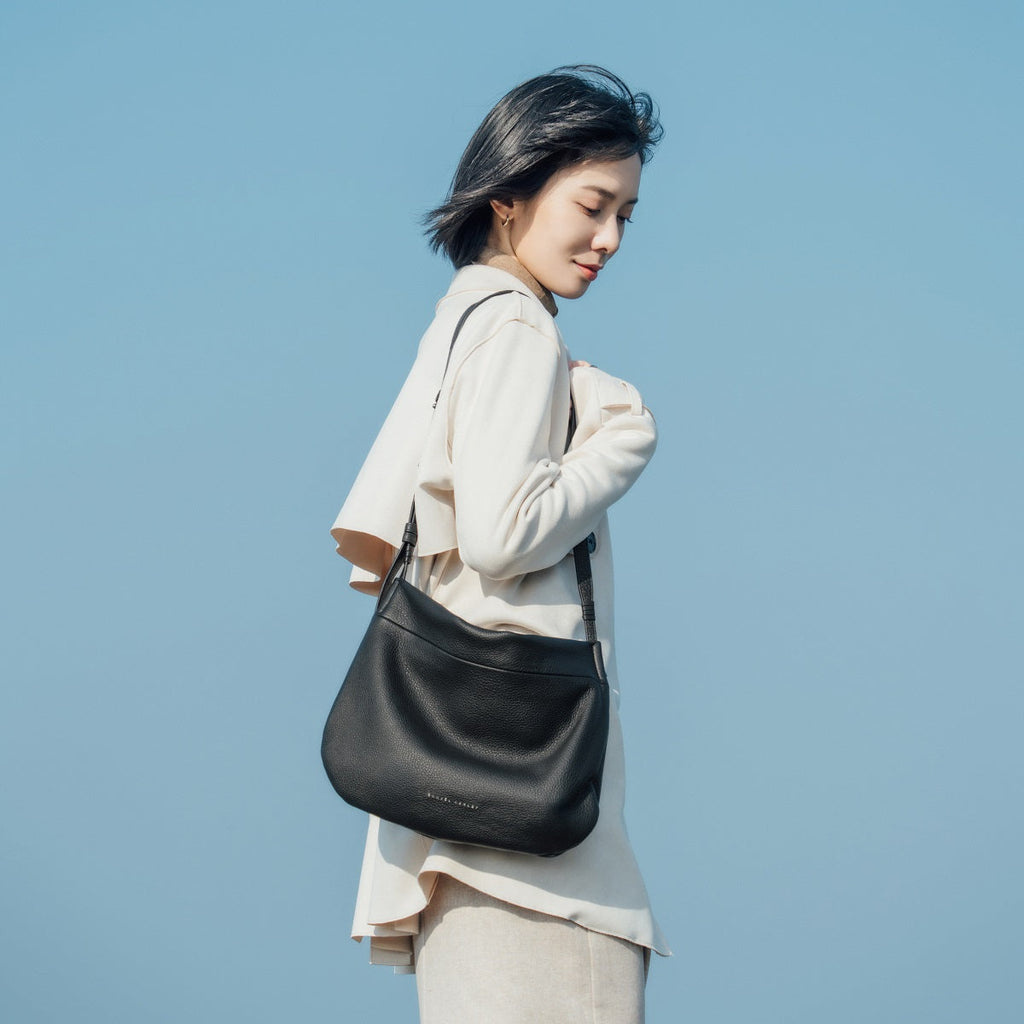 Merly Half-moon Leather Hobo