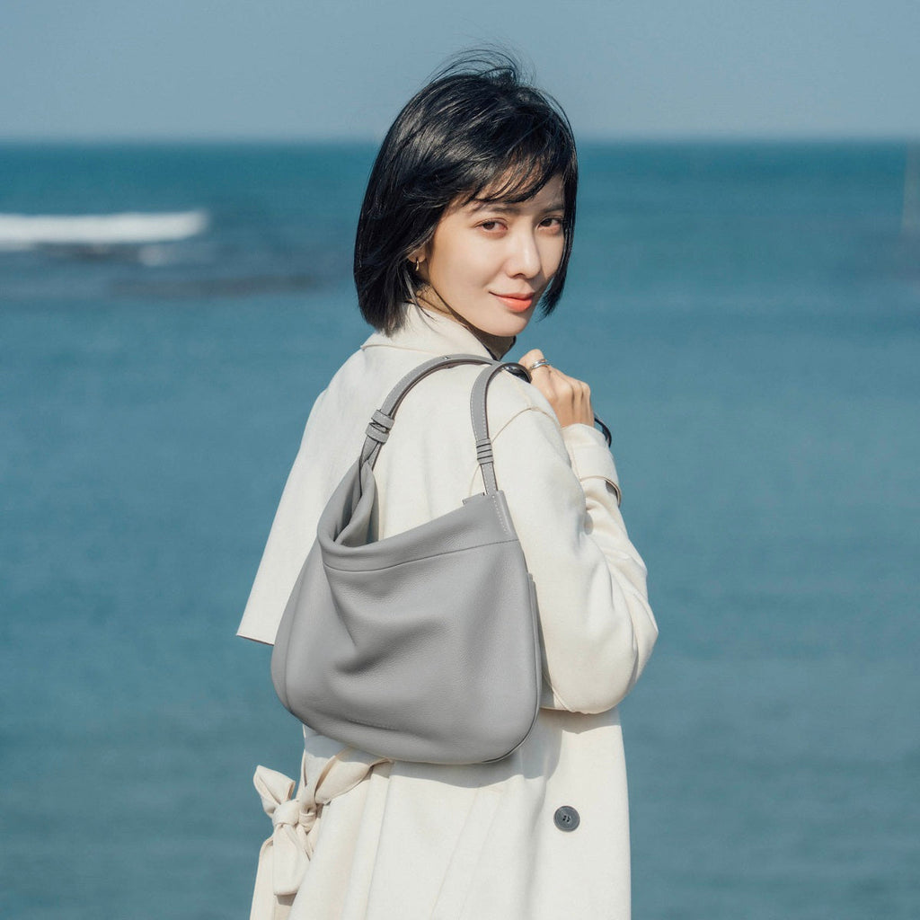 Merly Half-moon Leather Hobo
