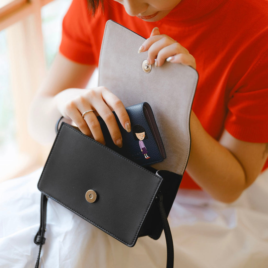 Samuel Ashley x Chibi Maruko Chan Bi-fold Leather Wallet