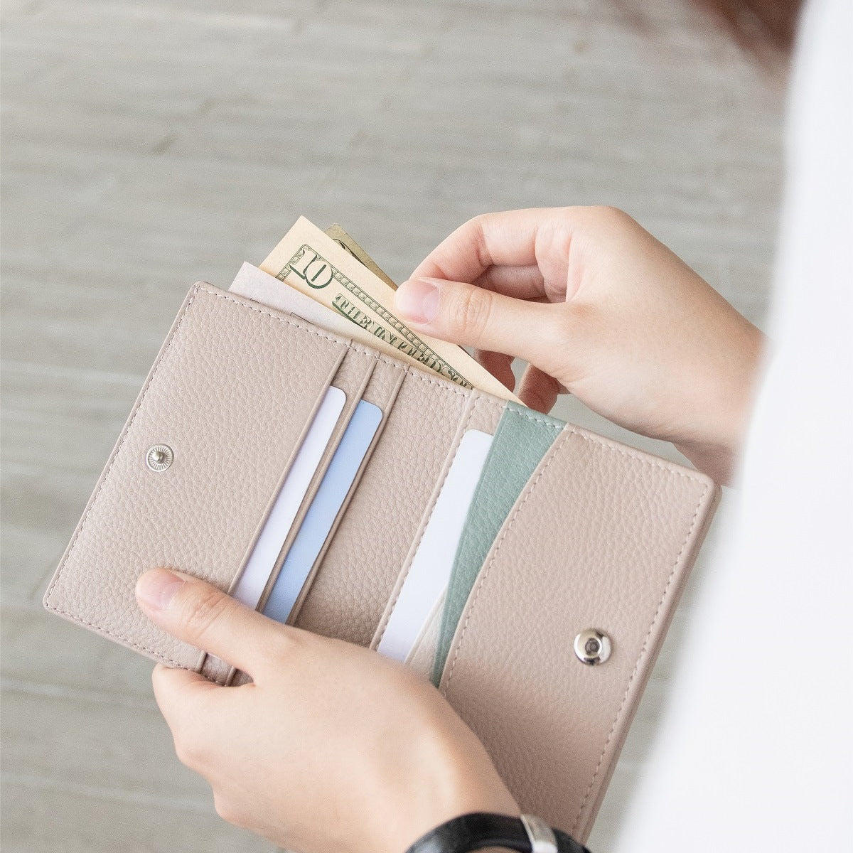 Lola Leather Bi-fold Wallet