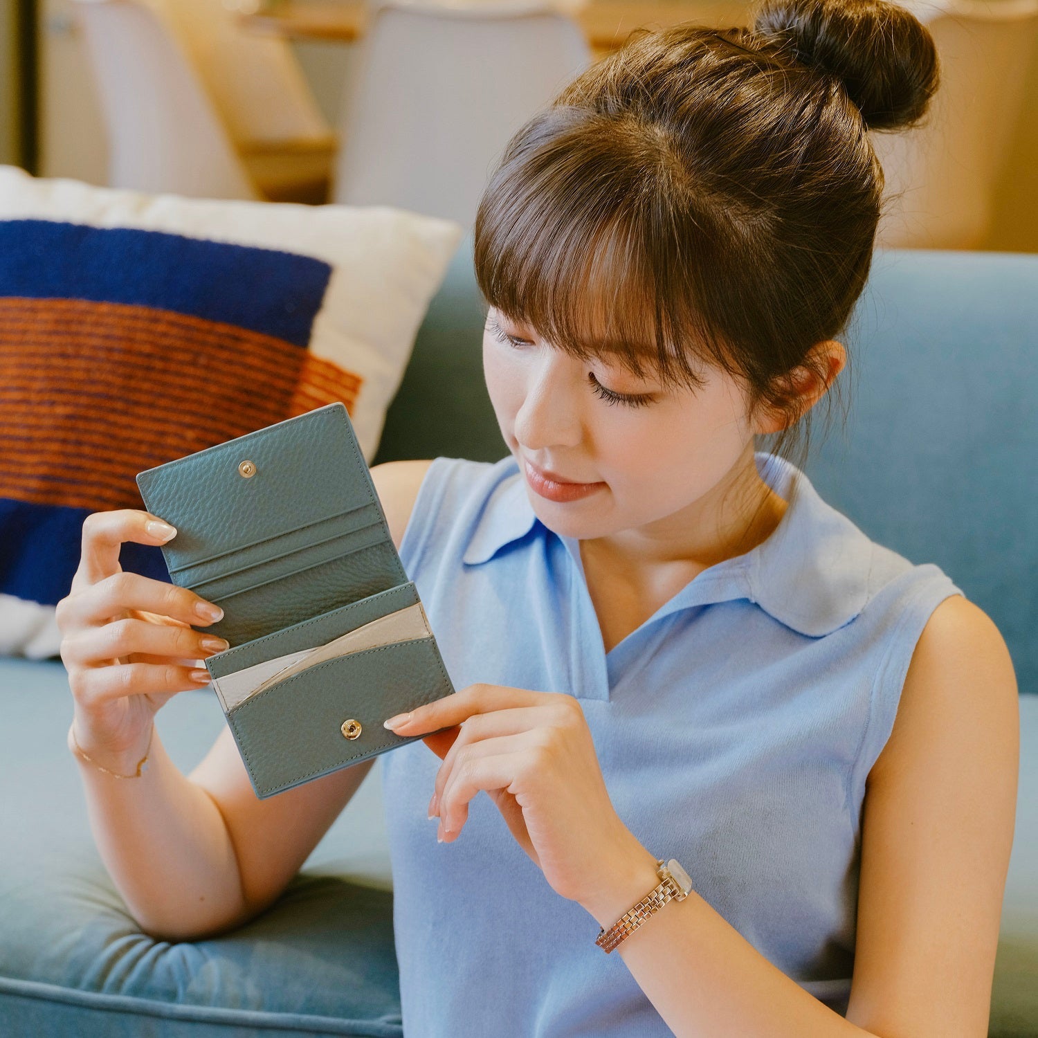 Lola Leather Bi-fold Wallet