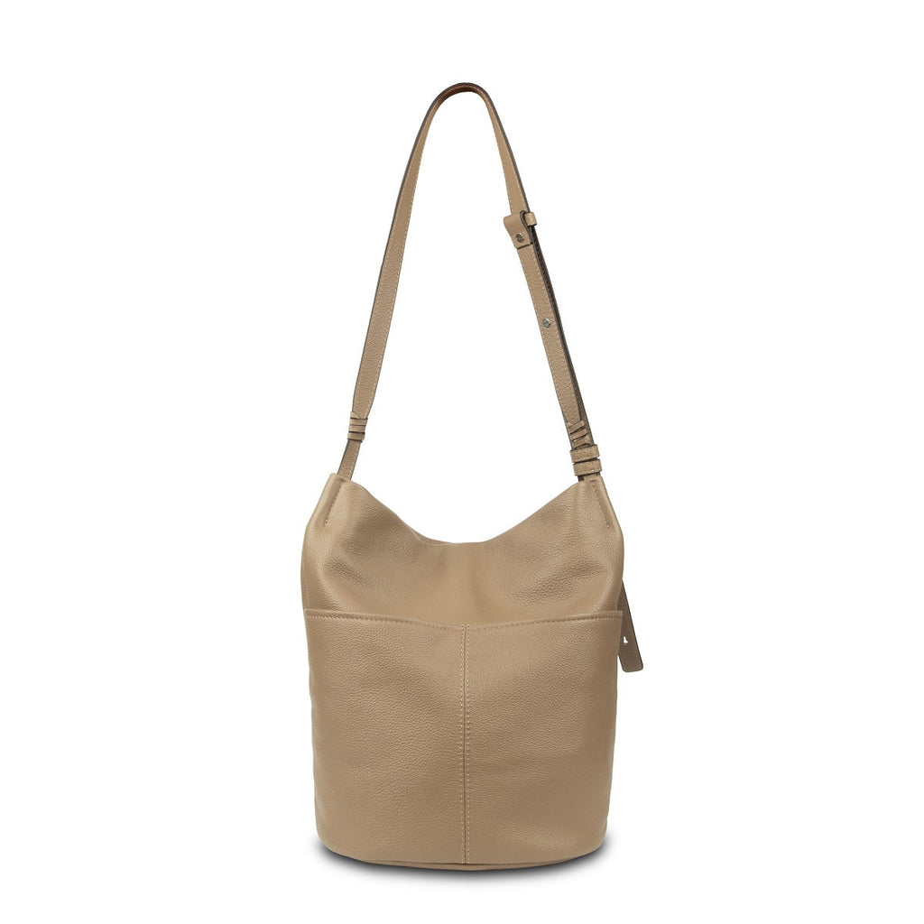 Narissa Leather Bucket Bag