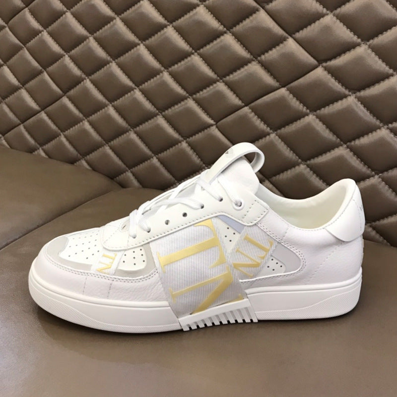 European and American thick-soled casual shoes 2025 new letters fashion height sneaker Joker mesh breathable lightweight cross-border