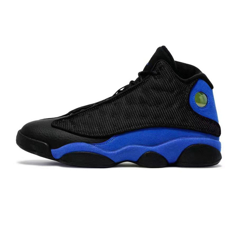 Aj13 Basketball Shoes Black and White Panda Men's Shoes Chinese Navy Blue Obsidian Qiao 13 High-top Sports Pure Original Putian