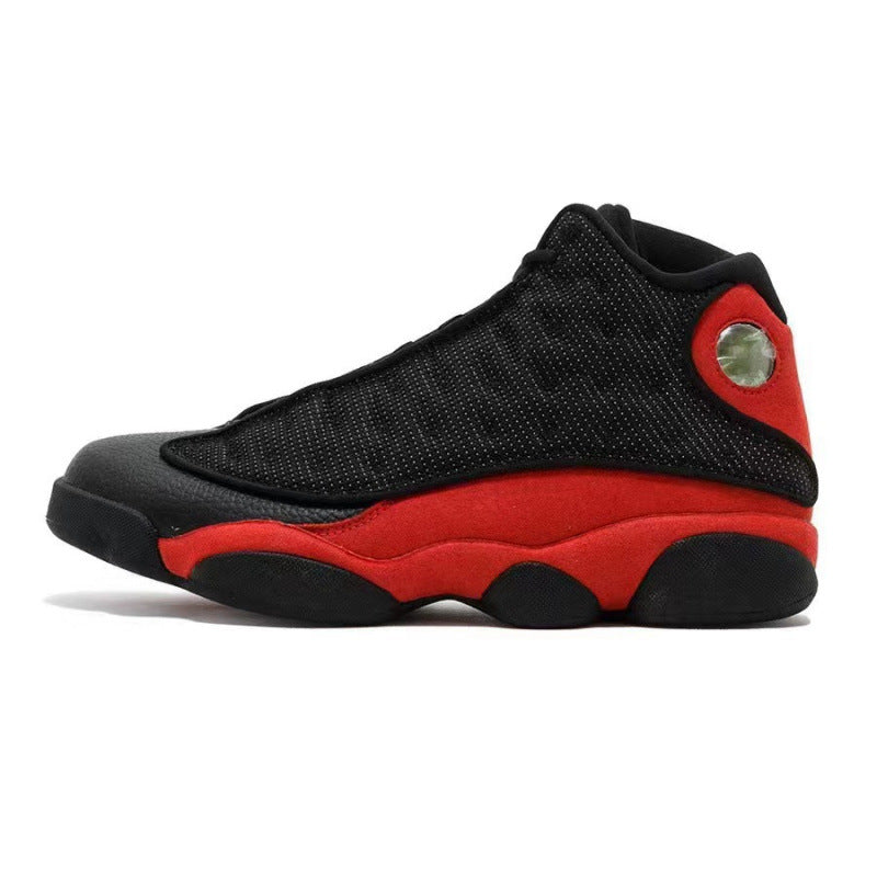 Aj13 Basketball Shoes Black and White Panda Men's Shoes Chinese Navy Blue Obsidian Qiao 13 High-top Sports Pure Original Putian