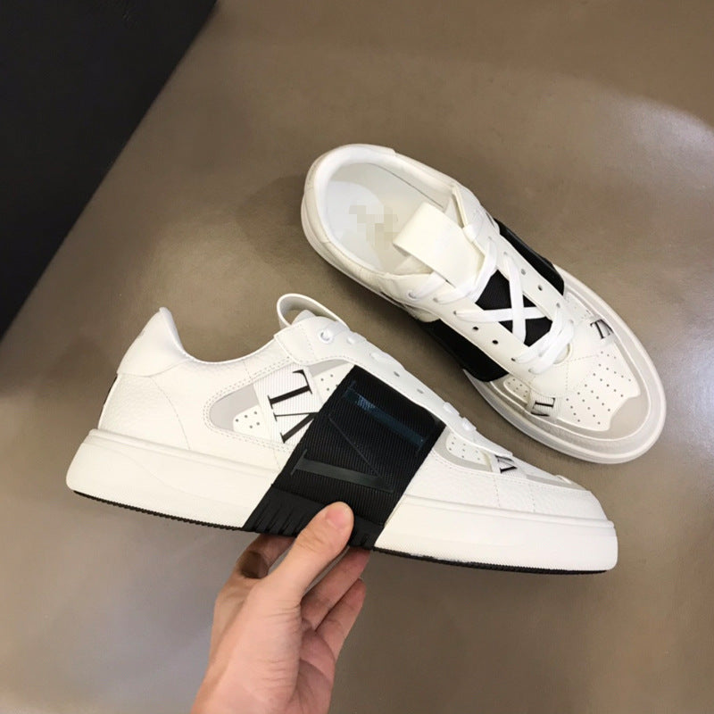 European and American thick-soled casual shoes 2025 new letters fashion height sneaker Joker mesh breathable lightweight cross-border