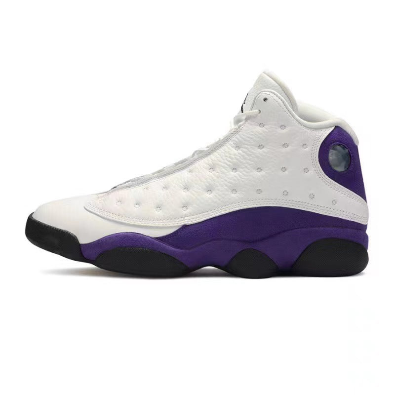 Aj13 Basketball Shoes Black and White Panda Men's Shoes Chinese Navy Blue Obsidian Qiao 13 High-top Sports Pure Original Putian