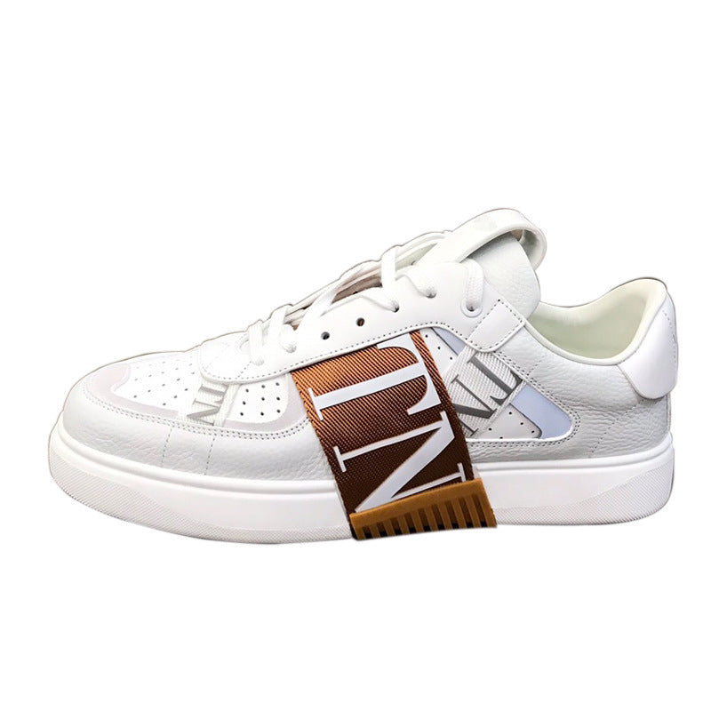 European and American thick-soled casual shoes 2025 new letters fashion height sneaker Joker mesh breathable lightweight cross-border