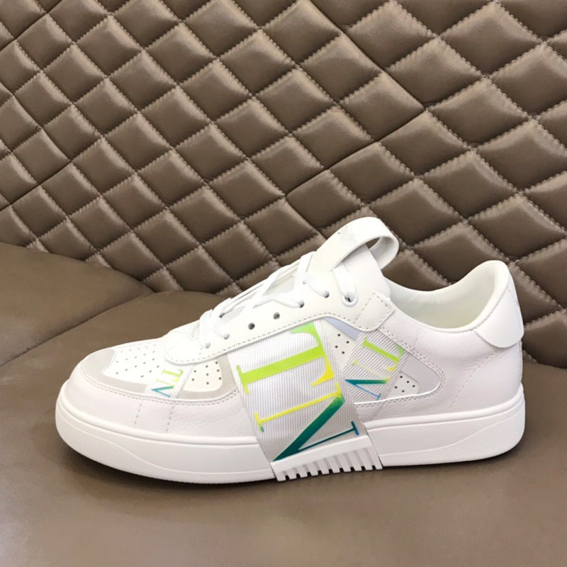 European and American thick-soled casual shoes 2025 new letters fashion height sneaker Joker mesh breathable lightweight cross-border