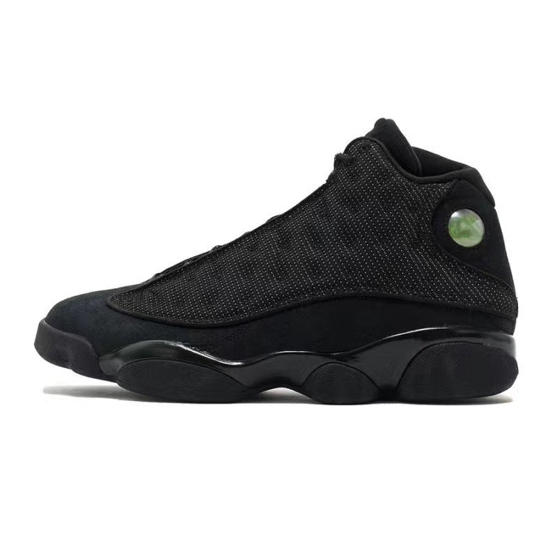 Aj13 Basketball Shoes Black and White Panda Men's Shoes Chinese Navy Blue Obsidian Qiao 13 High-top Sports Pure Original Putian