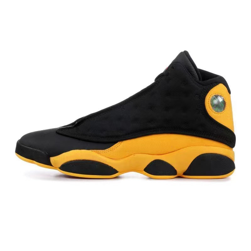 Aj13 Basketball Shoes Black and White Panda Men's Shoes Chinese Navy Blue Obsidian Qiao 13 High-top Sports Pure Original Putian