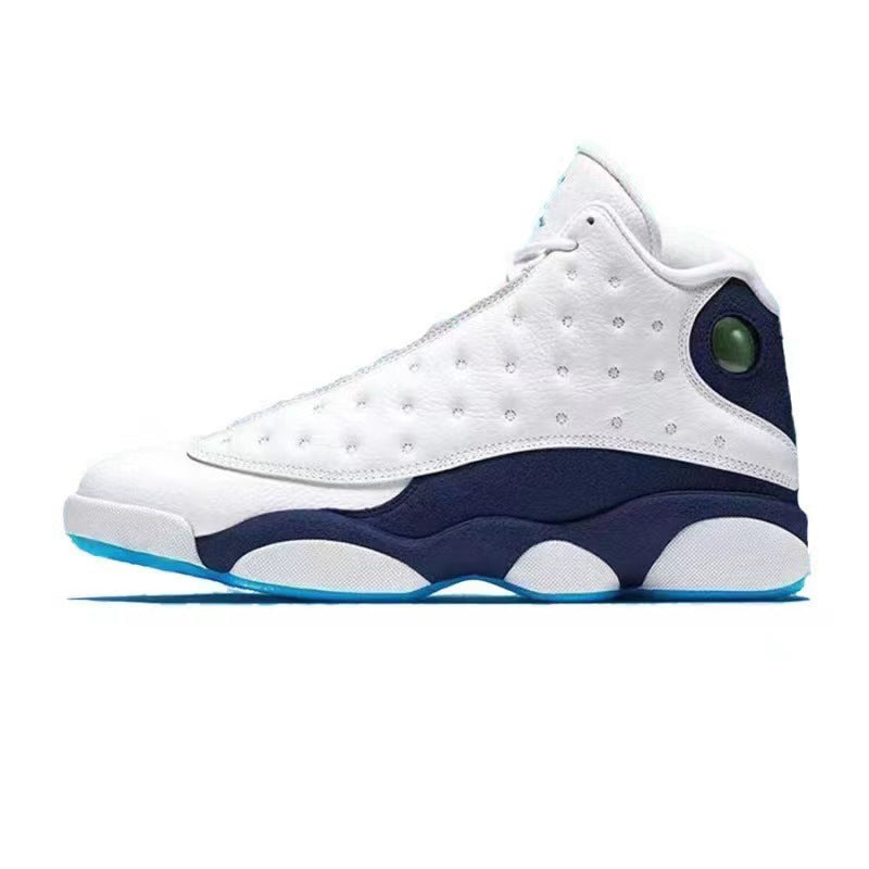 Aj13 Basketball Shoes Black and White Panda Men's Shoes Chinese Navy Blue Obsidian Qiao 13 High-top Sports Pure Original Putian