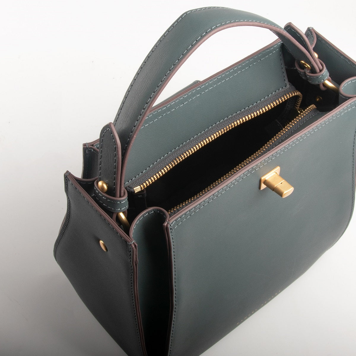 Athena Leather Bucket Bag