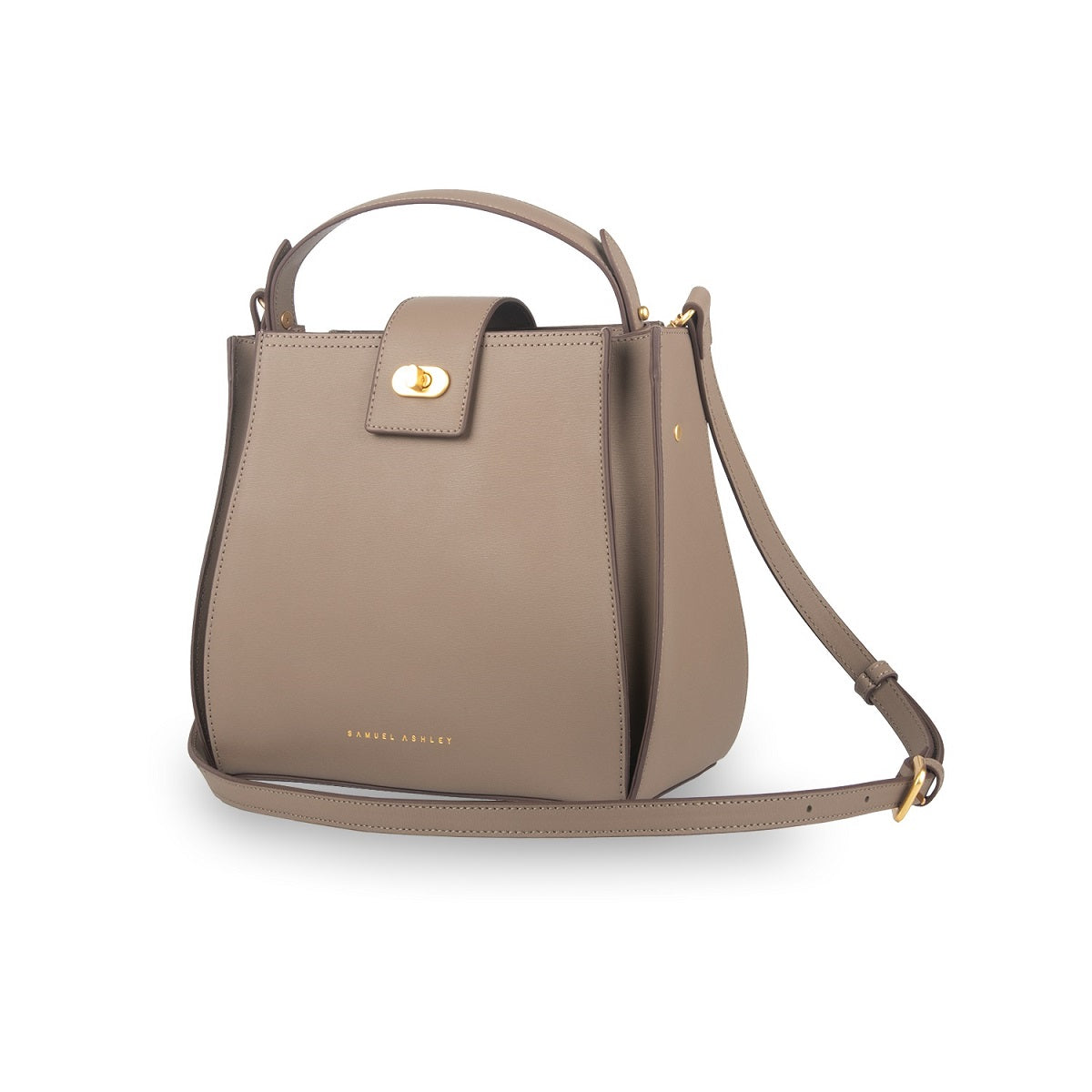 Athena Leather Bucket Bag