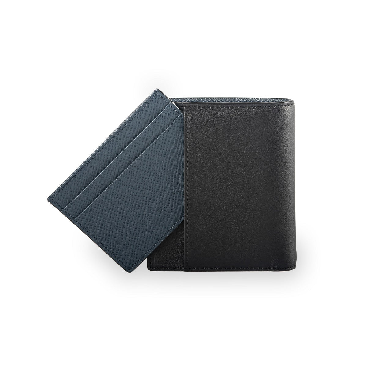 Warren Vertical Leather Wallet w/ Detachable Card Holder (RFID)