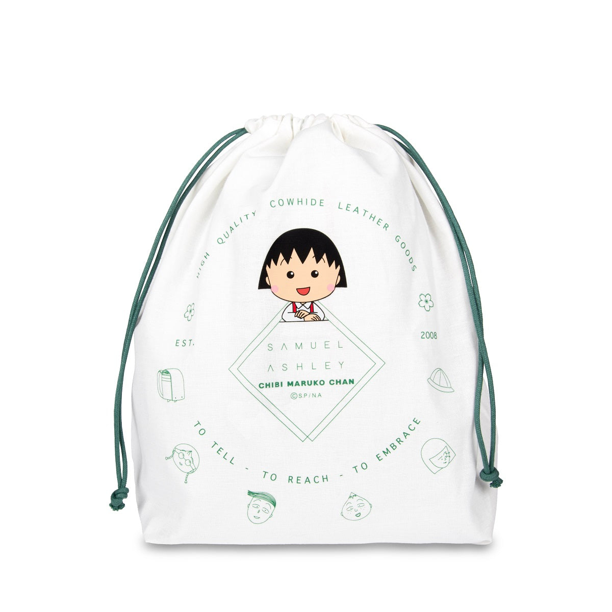 Samuel Ashley x Chibi Maruko Chan East-West Leather Crossbody Bag