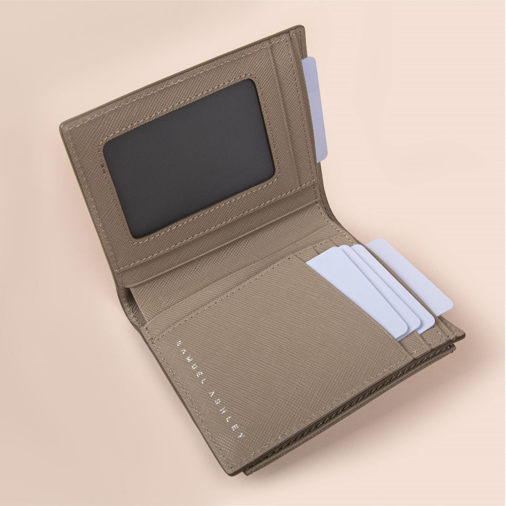 Warren Vertical Leather Wallet w/ Detachable Card Holder (RFID)