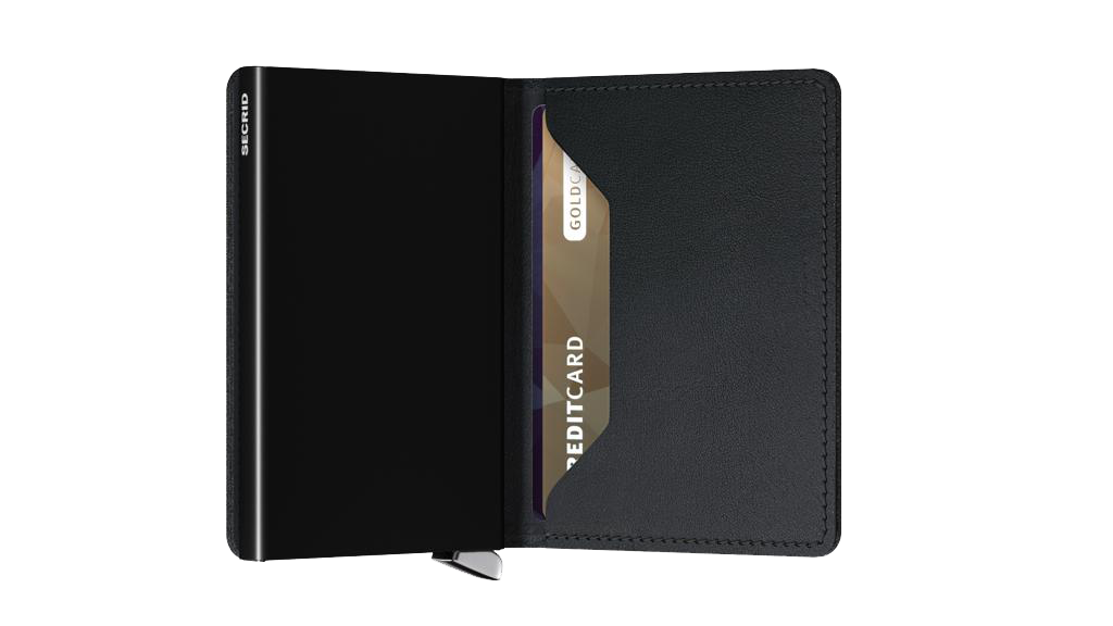 SECRID - Premium Slimwallet Emboss Lines Black
