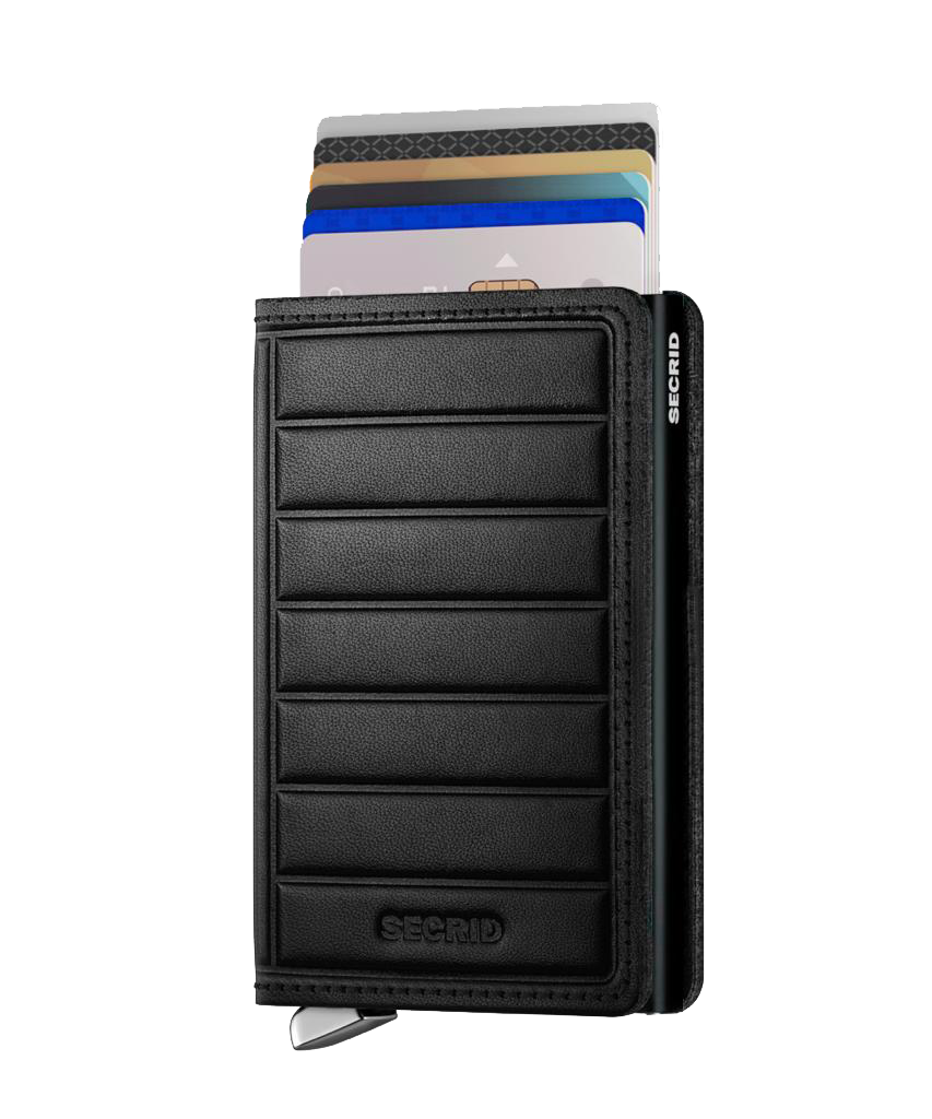 SECRID - Premium Slimwallet Emboss Lines Black
