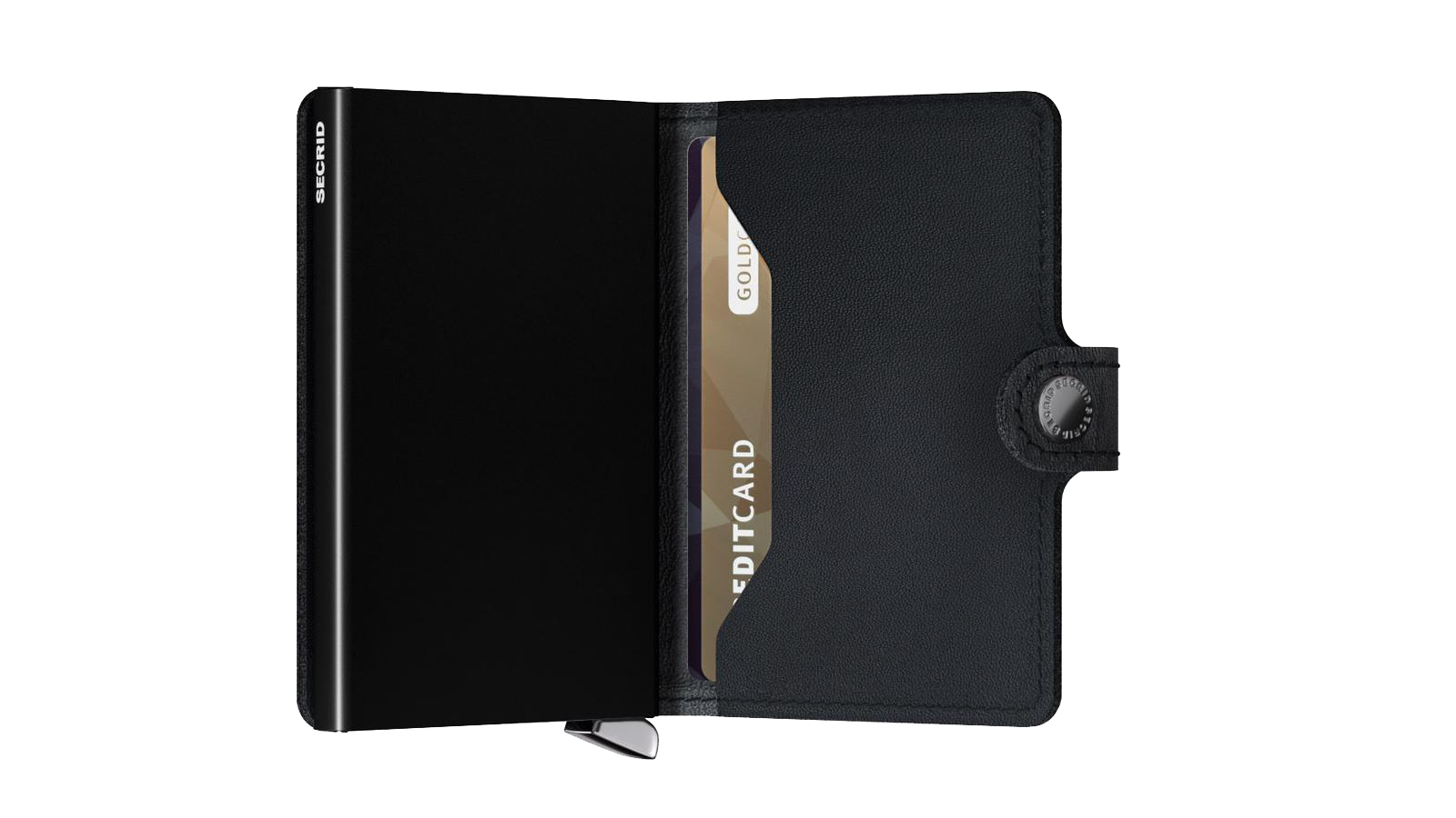 SECRID - Premium Miniwallet Emboss Lines Black