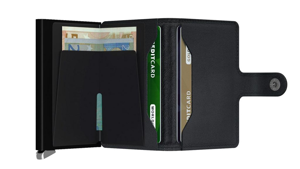 SECRID - Premium Miniwallet Emboss Lines Black