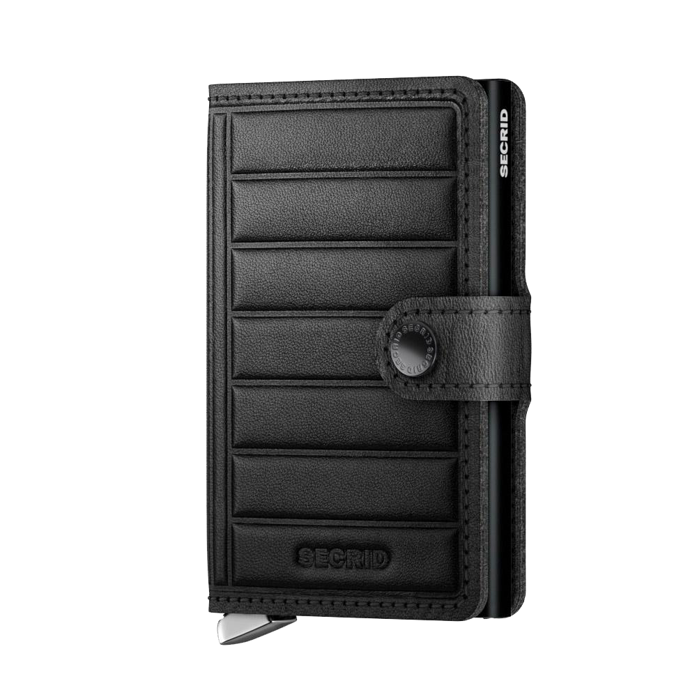 SECRID - Premium Miniwallet Emboss Lines Black
