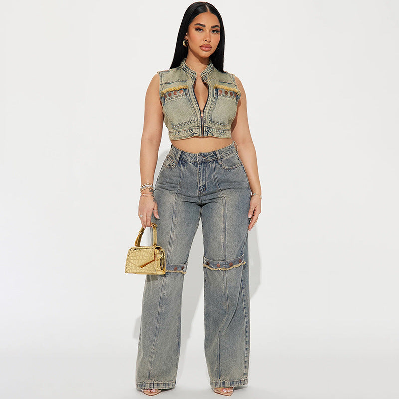 Y2k Baggy Wide Leg Jeans Women