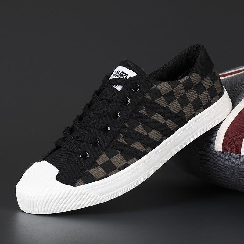 Canvas shoes casual shoes breathable one foot fashion low top shoes lace up board shoes