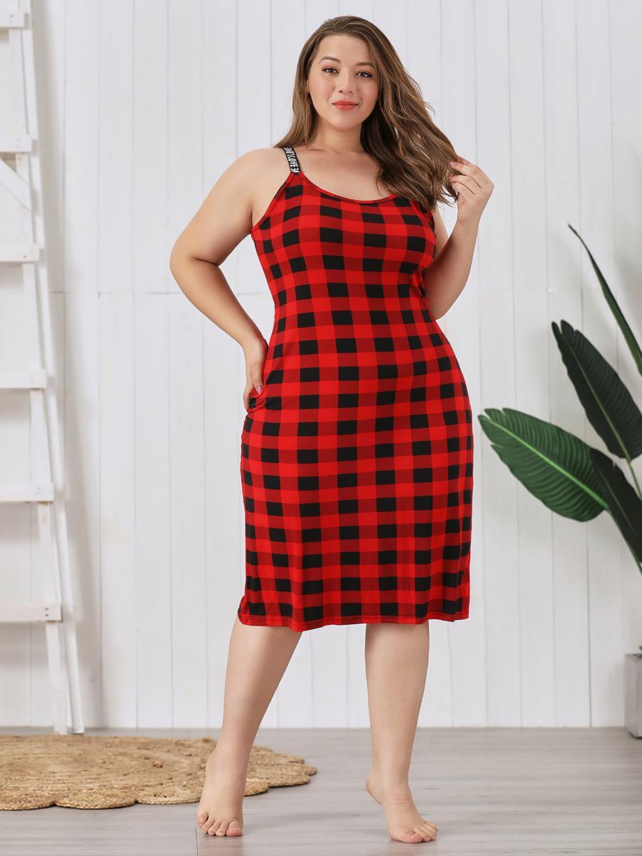 Night Dress Women's Spring And Summer Sling Plump Girls