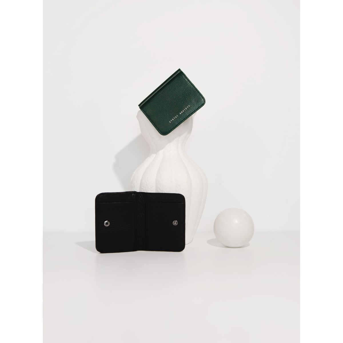 STATUS ANXIETY -  Miles Away Leather Card Holder Wallet