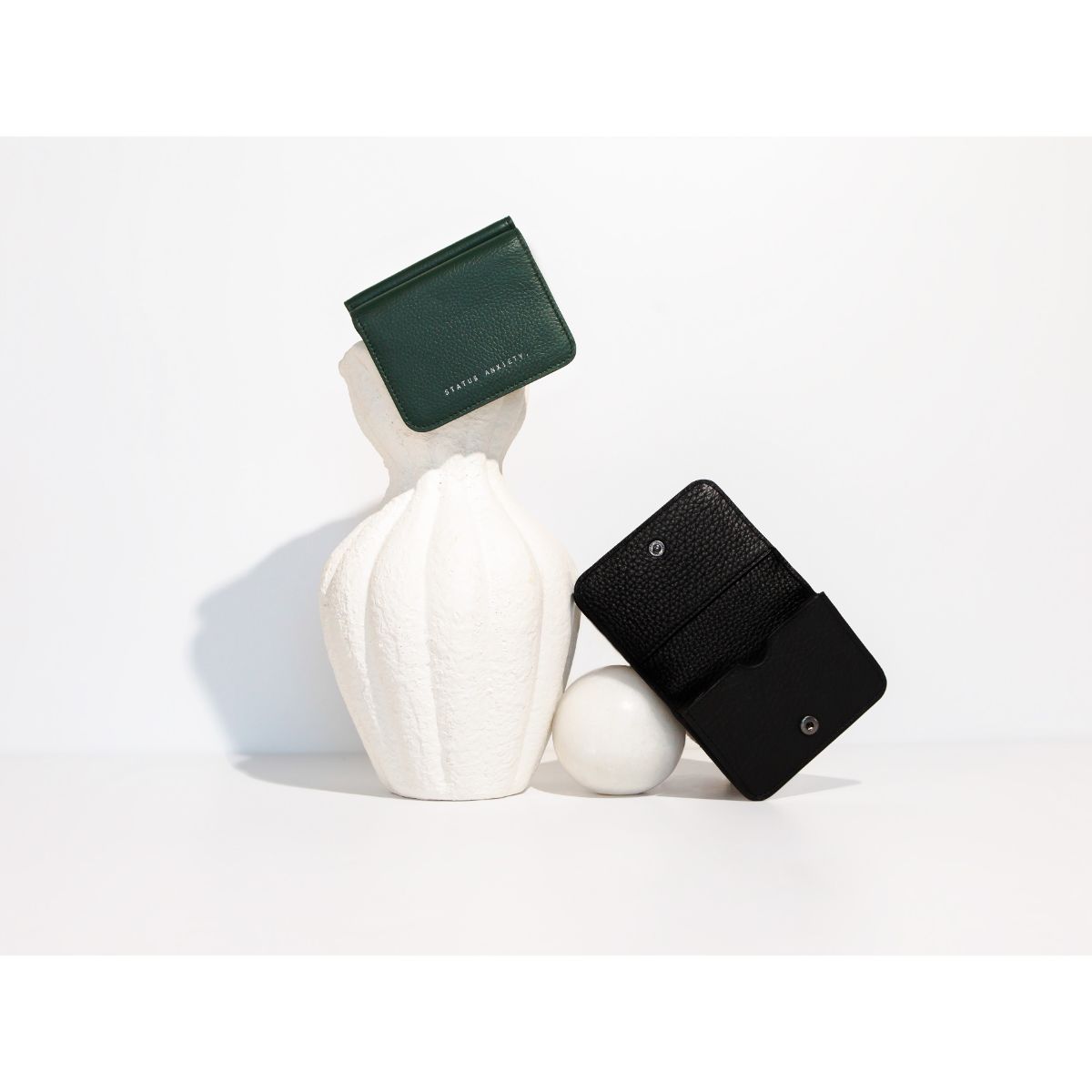 STATUS ANXIETY -  Miles Away Leather Card Holder Wallet