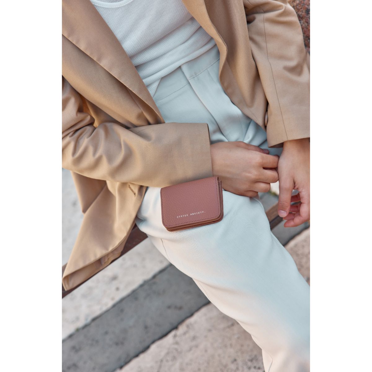 STATUS ANXIETY -  Miles Away Leather Card Holder Wallet