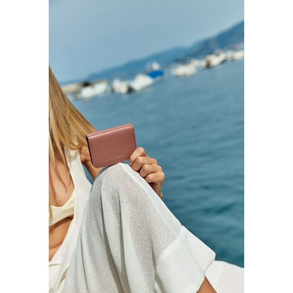 STATUS ANXIETY -  Miles Away Leather Card Holder Wallet